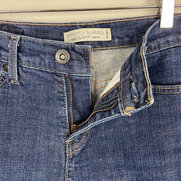 LEVI'S | Perfectly Slimming Bootcut 512 Blue Jeans - Picture 5 of 9
